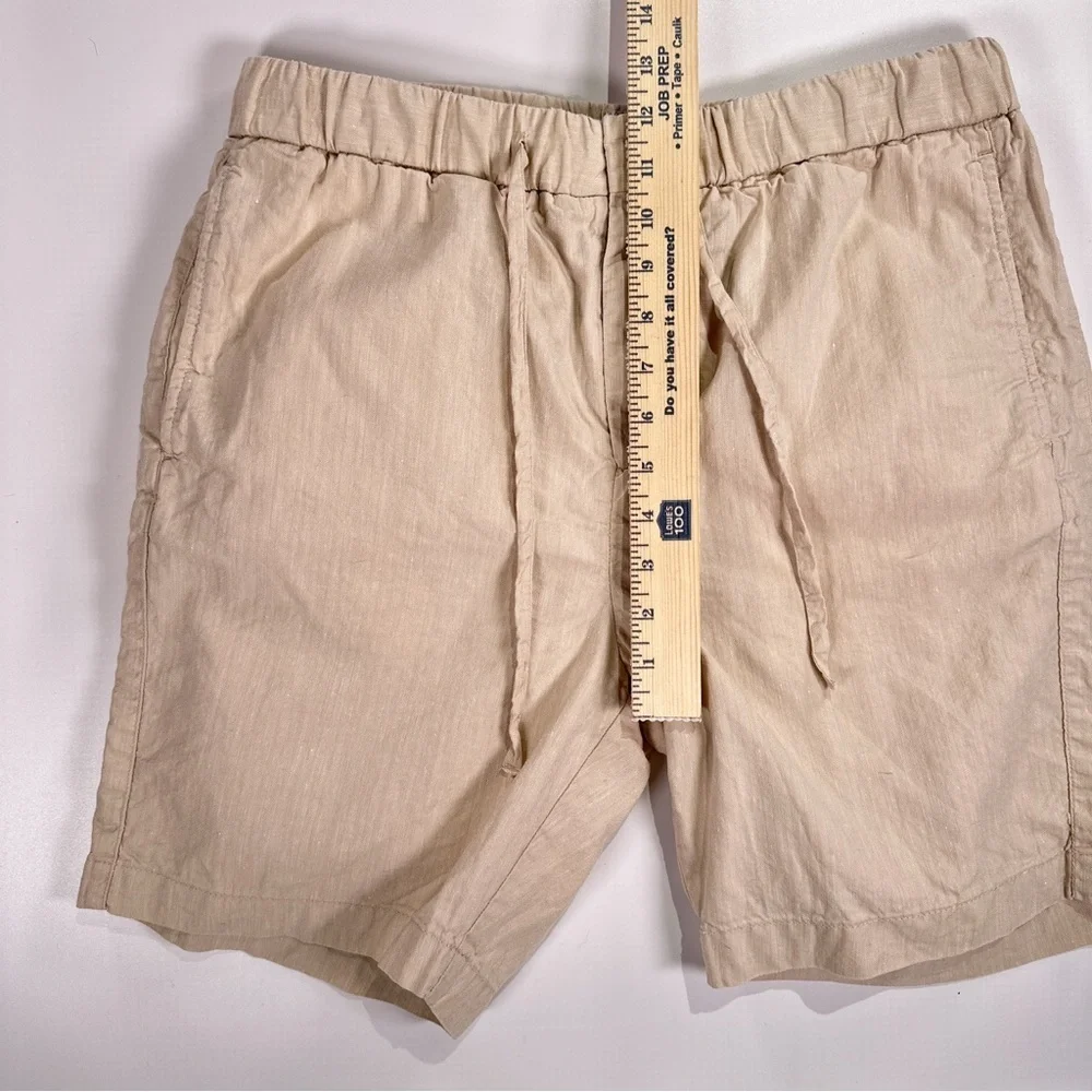 Frescobol Carioca Men’s Drawstring Linen Shorts 34
